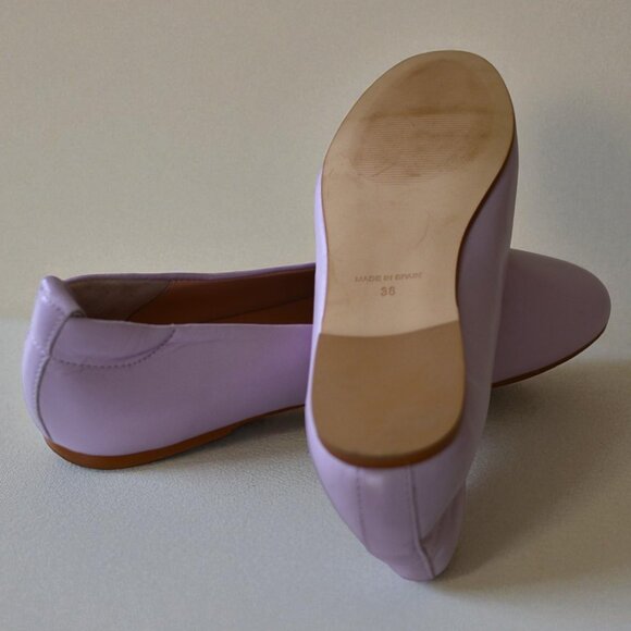 Ruth’s Secret Light Purple Leather Flats | Size 38 | Ballet Style Slip-On - Picture 7 of 9